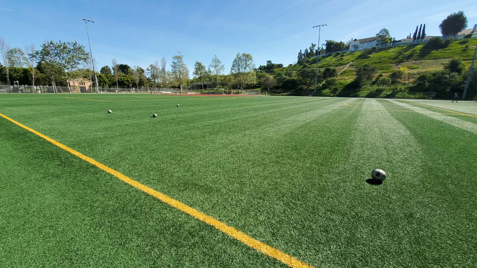 Athletic turf ready for play