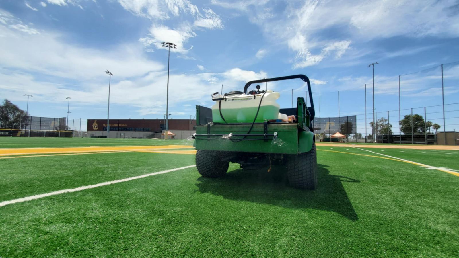 Field sanitation in progress
